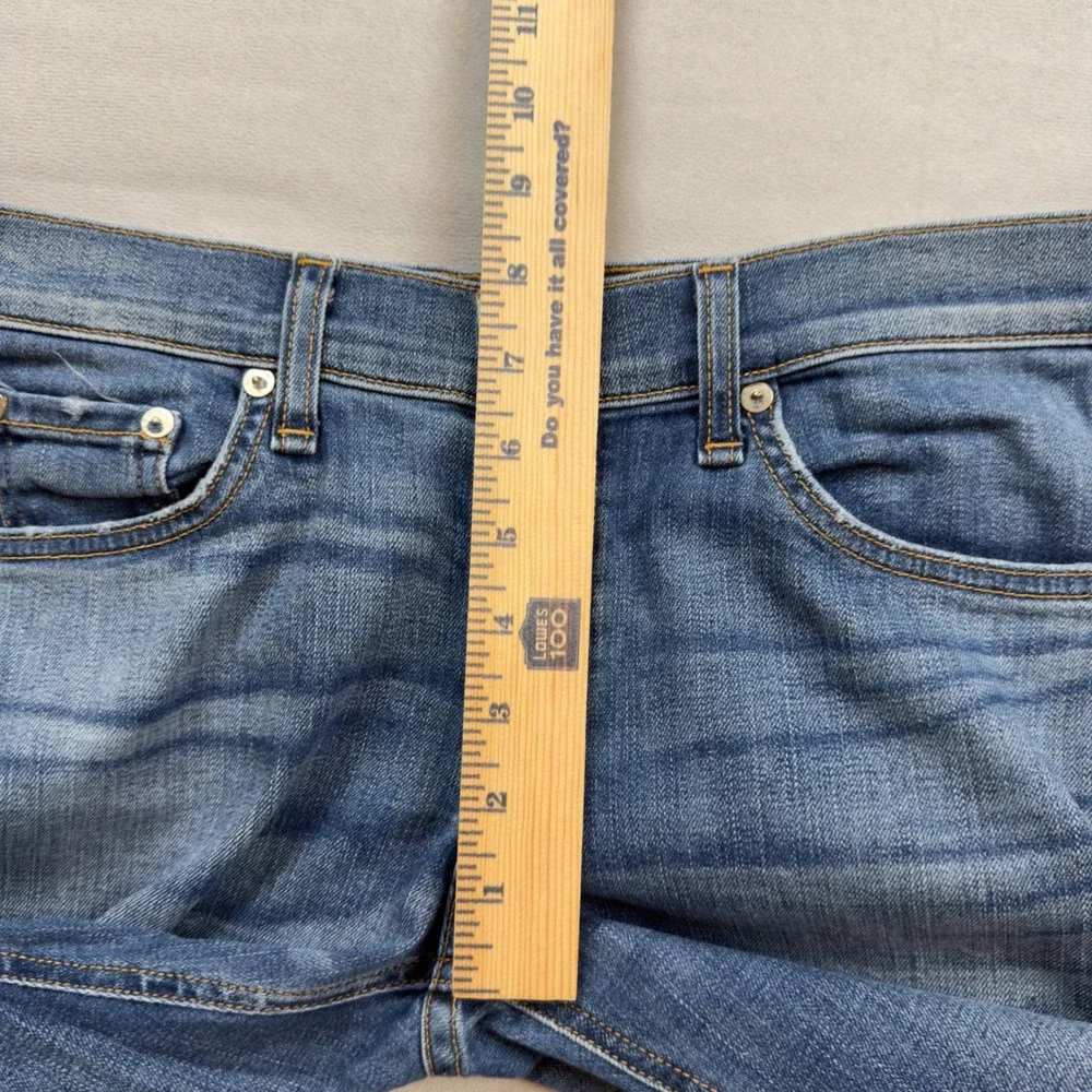 Rag & Bone Low Rise Ankle Skinny Distressed Blue Denim‎ Women's Size 28